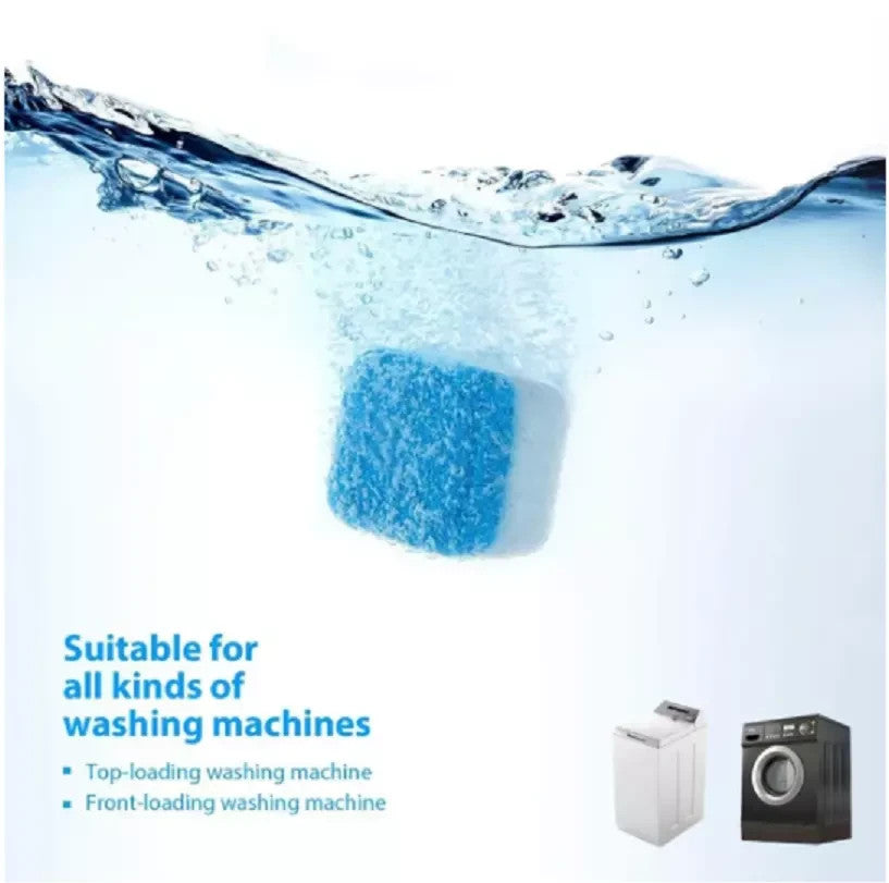 Wash Warrior Advanced Washing Machine Cleaner 12 Tablets - Smell Odour Mould